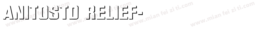AnitoStd Relief字体转换